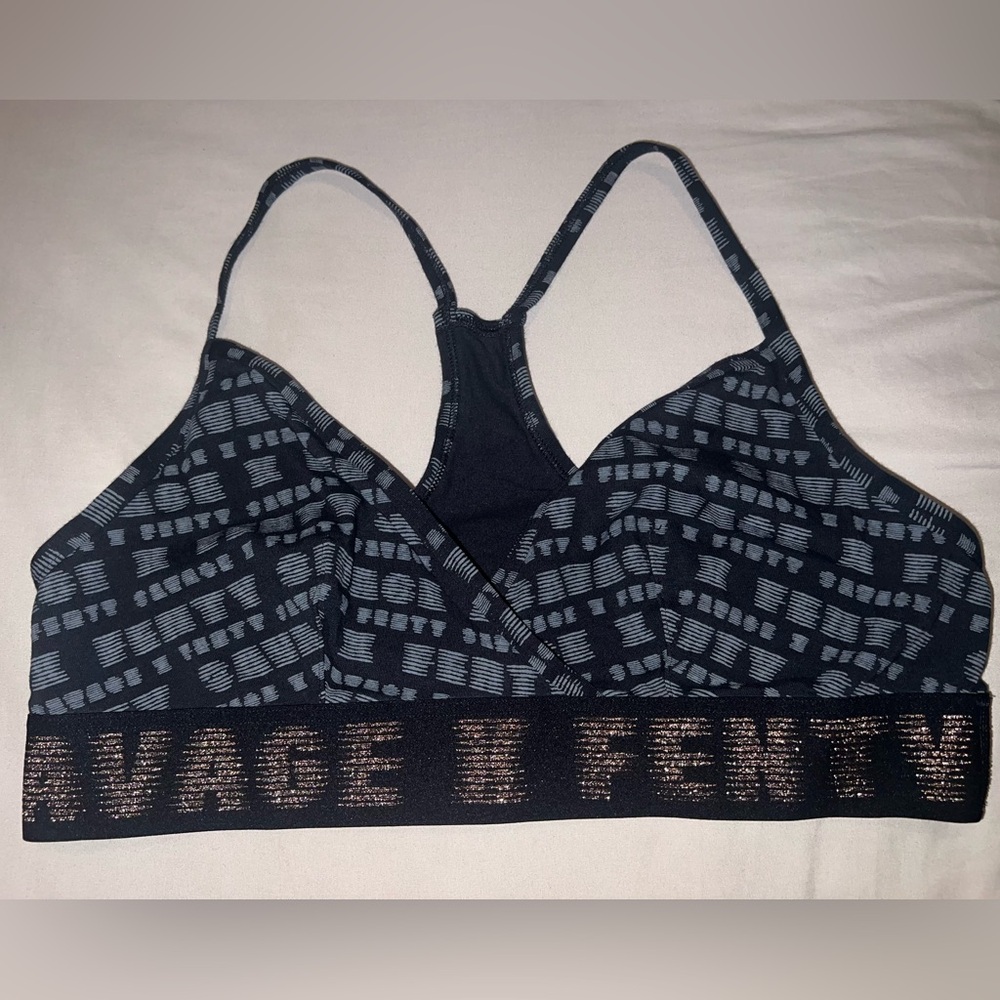 Savage X Fenty Black Sports Bra Intimates